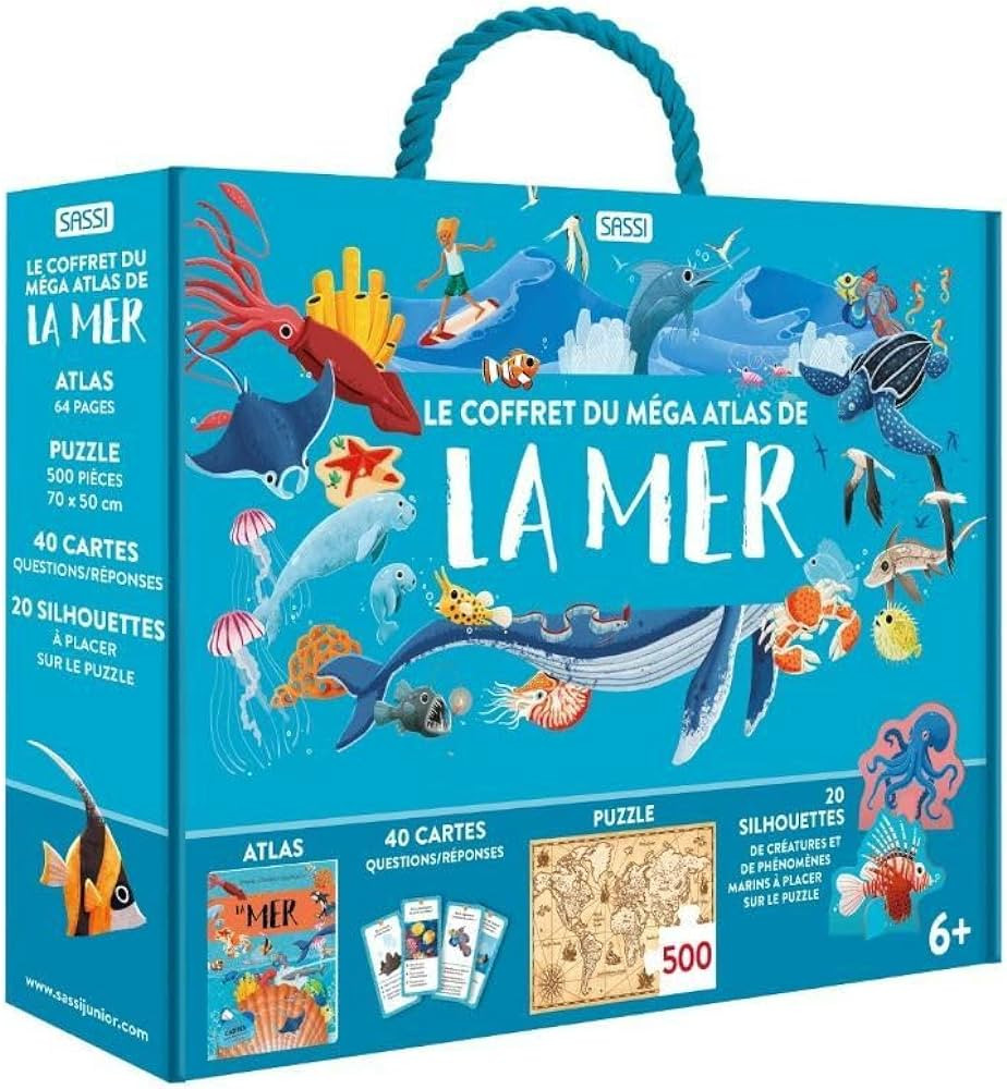 Puzzle enfant MEGA ATLAS : Le coffret méga atlas de la Mer - Image 3