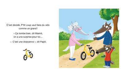 livre pour enfant P'tit Loup fait du vélo - Mes p'tits loups - Image 2