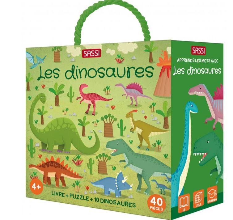Puzzle enfant Q-Box - Les dinosaures | Jouet éducatif amusant