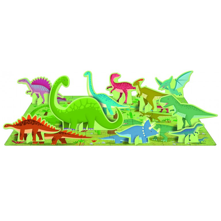 Puzzle enfant Q-Box - Les dinosaures | Jouet éducatif amusant - Image 2