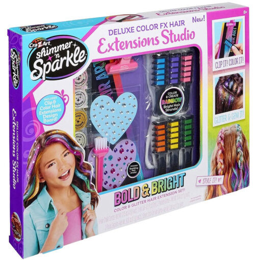 Jeu créatif Shimmer 'n Sparkle FX Hair Extensions - Deluxe Value set