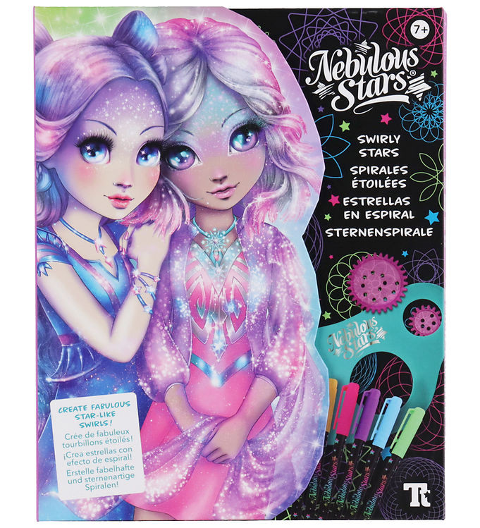 Jeu créatif Spirales étoilées – Pochoir tourbillon