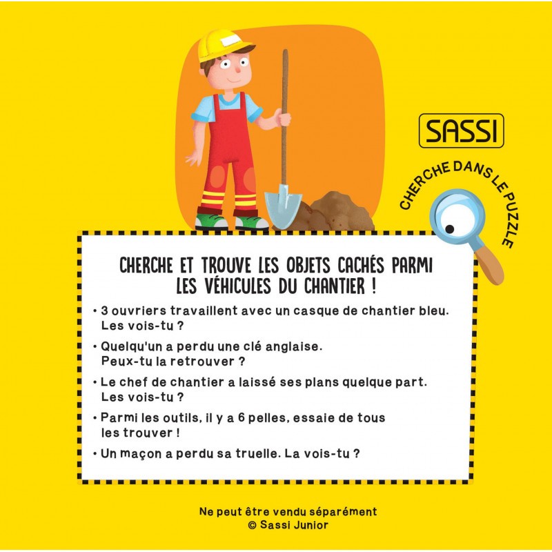 Puzzle rond - Les Véhicules du Chantier – Image 2
