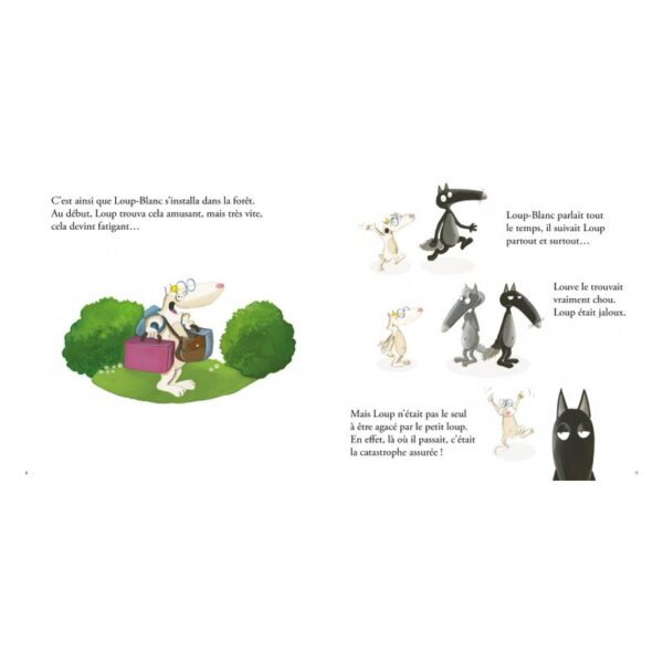 Mes grands albums - LE LOUP QUI AVAIT UN NOUVEL AMI (Grand format)
