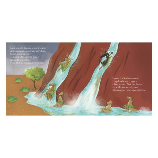Mes grands albums - LE LOUP QUI ESCALADAIT LES MONTAGNES (Grand format)