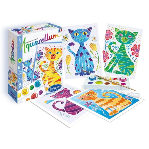 AQUARELLUM MINI "Chats"