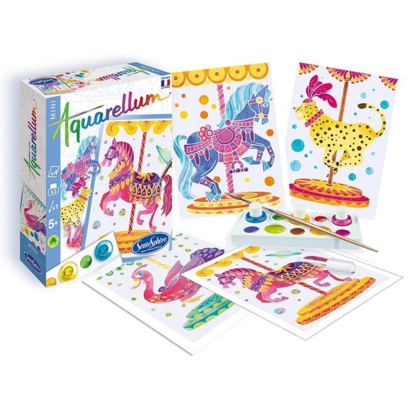 AQUARELLUM MINI "Chevaux Manège"