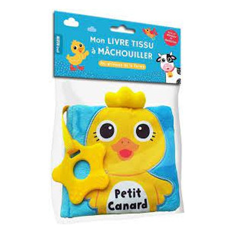 LIVRE TISSU À MÂCHOUILLER : PETIT CANARD
