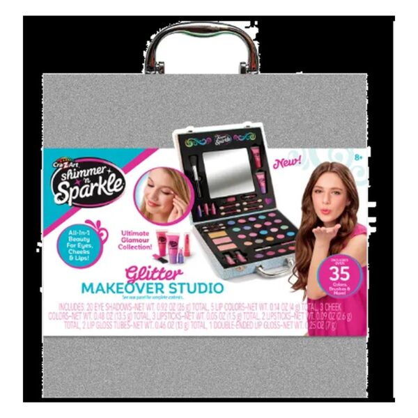 Shimmer 'n Sparkle - Shimmering Glitter Makeover Studio Case