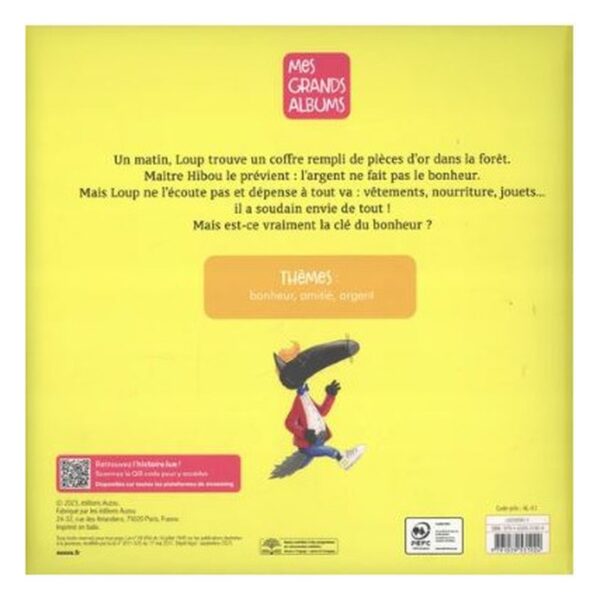 Mes grands albums - LE LOUP QUI VOULAIT ETRE HEUREUX (GRAND FORMAT)