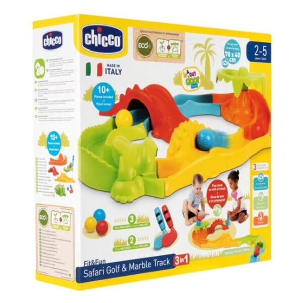 TOY 3IN1 SAFARI GOLF & MARBLE TRACK