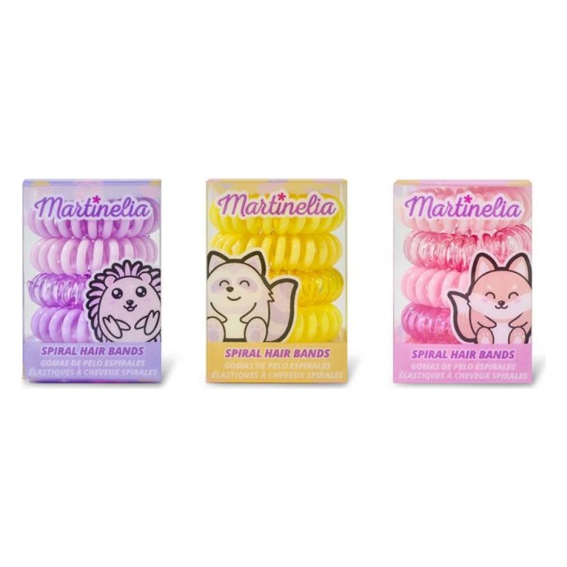 MARTINELIA SPIRAL HAIR TIES - ASSORTED- Rose – Image 2