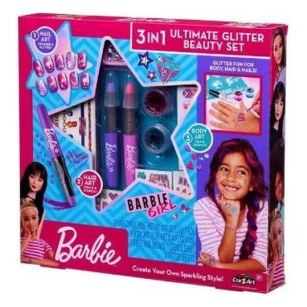 Barbie 3 in 1 Ultimate Glitter Beauty Set