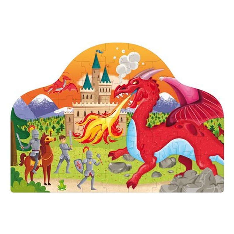 Livre et puzzle fantasy - Chevaliers et dragons – Image 2