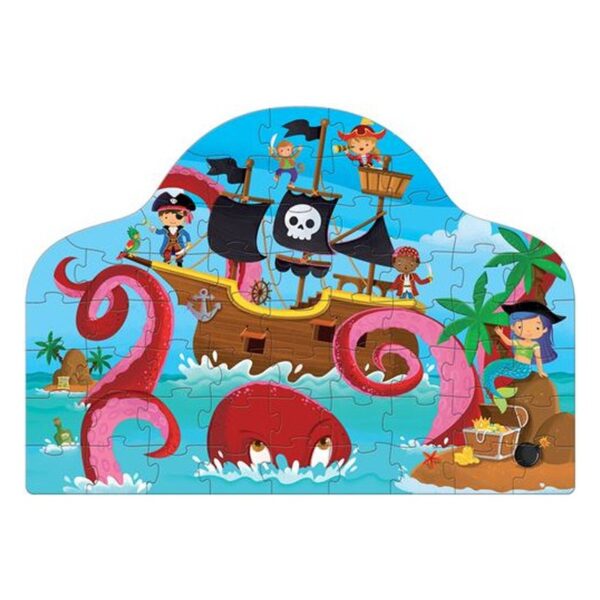 Livre et puzzle fantasy - Pirates et le Kraken