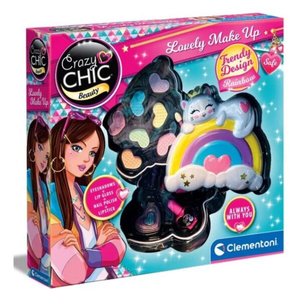 Crazy Chic - PALETTE DE MAQUILLAGE CHAT - ARC EN CIEL