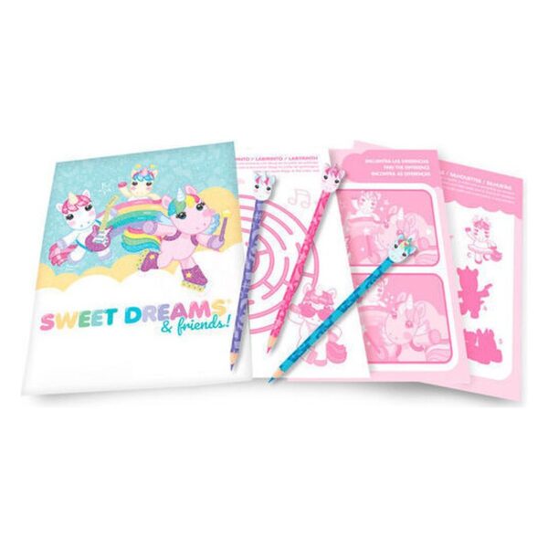 LOT DE 6 CRAYONS AVEC CARNET D'ACTIVITÉS