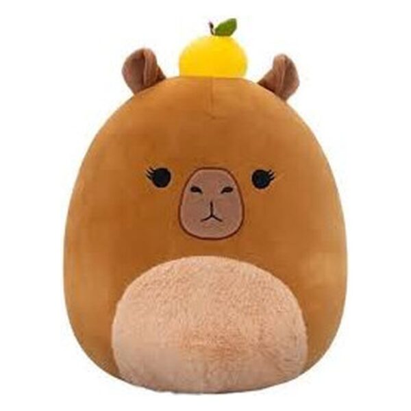 SQCR - Medium Plush (12" Squishmallows) (Lijjian - Brown Capybara W/Fuzzy Belly and Yuzu)