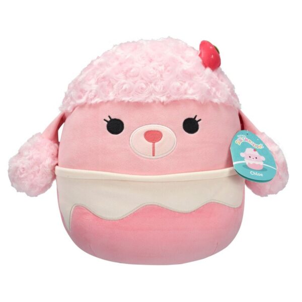 SQCR - Large Plush (16" Squishmallows) (Chloe - Strawberry Milkshake Poodle)