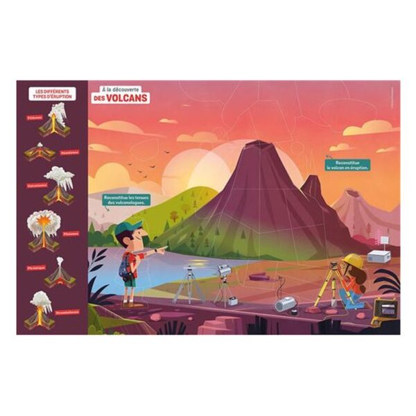 À LA DÉCOUVERTE DES VOLCANS (Coffret magnétique)
