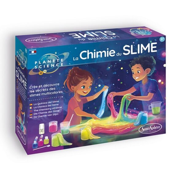 Coffret Slime Fluo Maison | Kit pour fabriquer son propre slime non-toxique | La Chimie du Slime