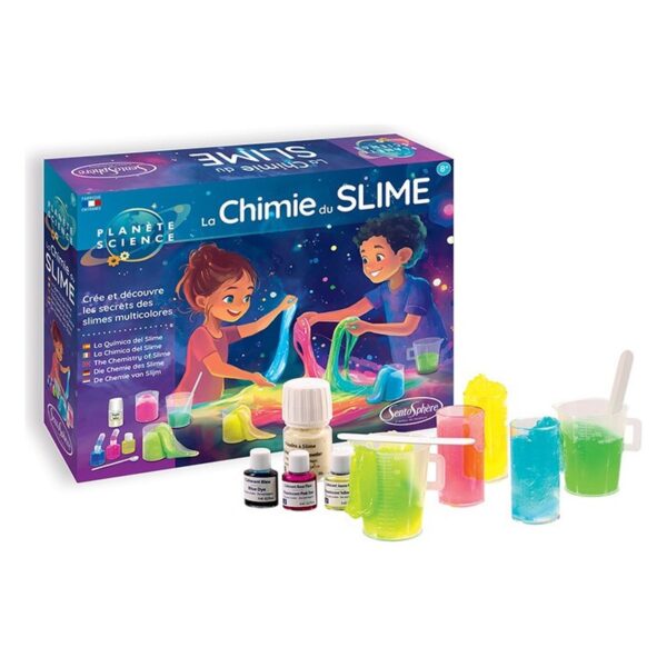 Coffret Slime Fluo Maison | Kit pour fabriquer son propre slime non-toxique | La Chimie du Slime