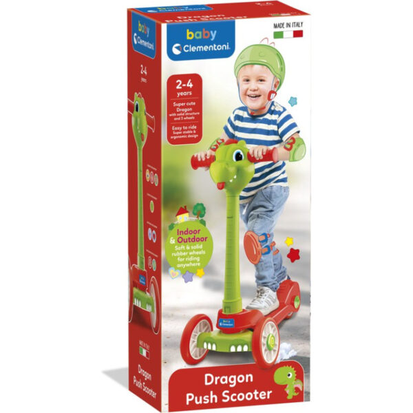 Baby Clementoni : BABY DRAGON PUSH SCOOTER