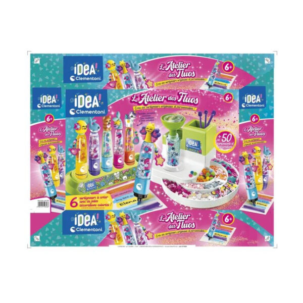 Idea Clementoni : Coffret L'atelier des fluos