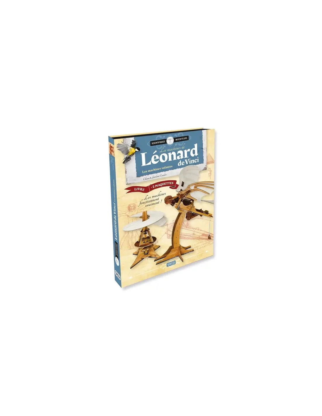 Les Machines de Léonard de Vinci – Les Machines Volantes | Maquettes 3D à Construire dès 8 ans – Sassi Junior – Image 4